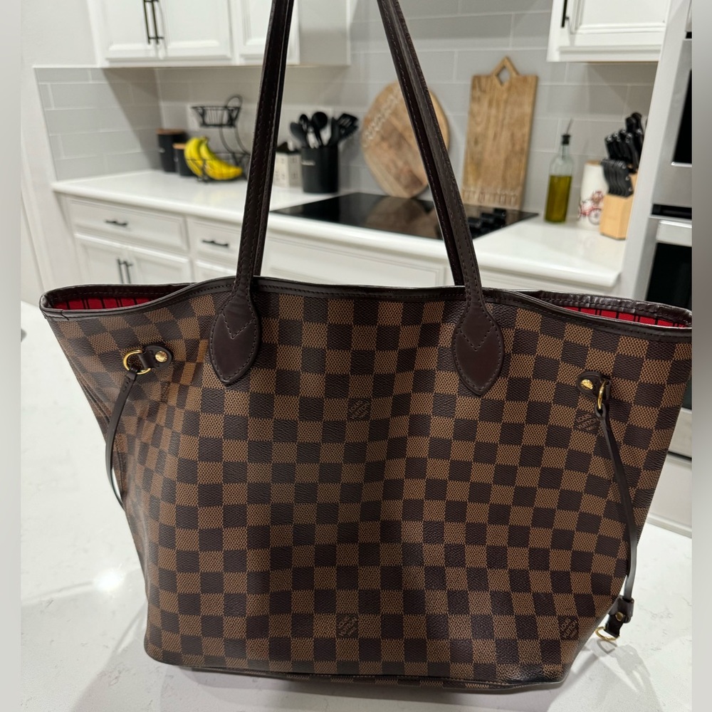 LOUIS VUITTON NEVERFULL MM DAMIER EBENE TOTE